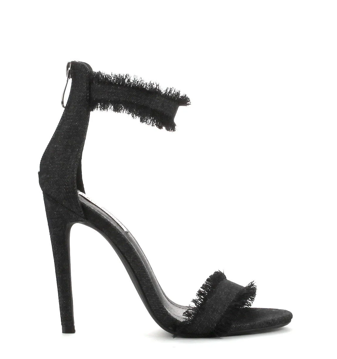 In Distress- Black Fashion Heel