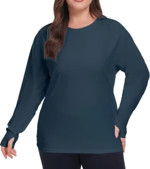 Inno UPF 50  Plus Size Workout Shirt for Women Long Sleeves Moisture Wicking Tshirt Running Hiking Sports Tops