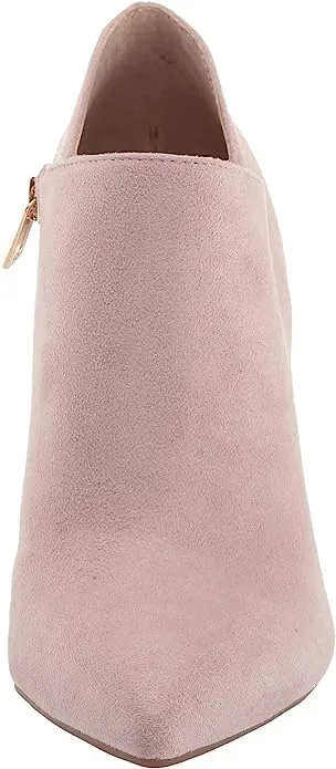 Jessica Simpson Luela New Mauve Leather Side Zipper Stiletto Heel Ankle Boots