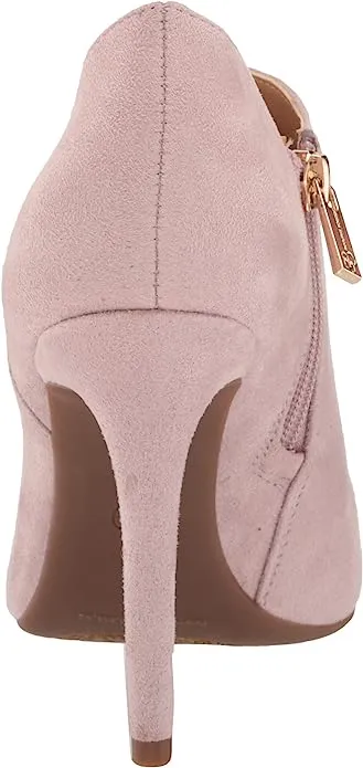 Jessica Simpson Luela New Mauve Leather Side Zipper Stiletto Heel Ankle Boots