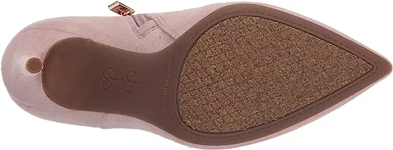 Jessica Simpson Luela New Mauve Leather Side Zipper Stiletto Heel Ankle Boots