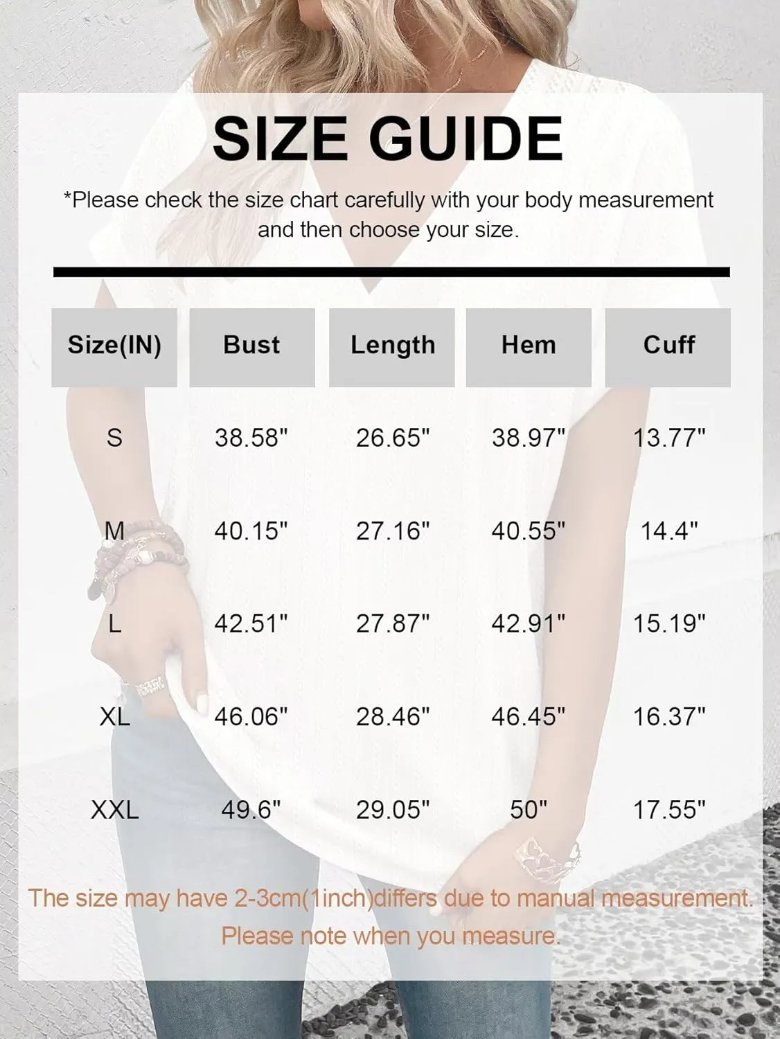 KKJ Womens Tops V Neck Textured Short Sleeve T Shirts Loose Fit Casual Cute Top 2025 Spring Summer Outfits Trendy Clothes
