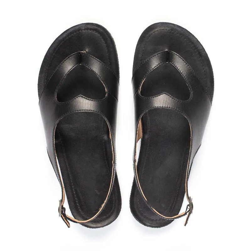 Leather Love Flat Beach Sandals