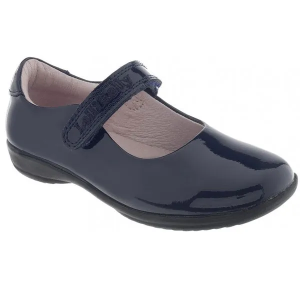 Lelli Kelly LK8218 Classic Black Patent Velcro School Shoes