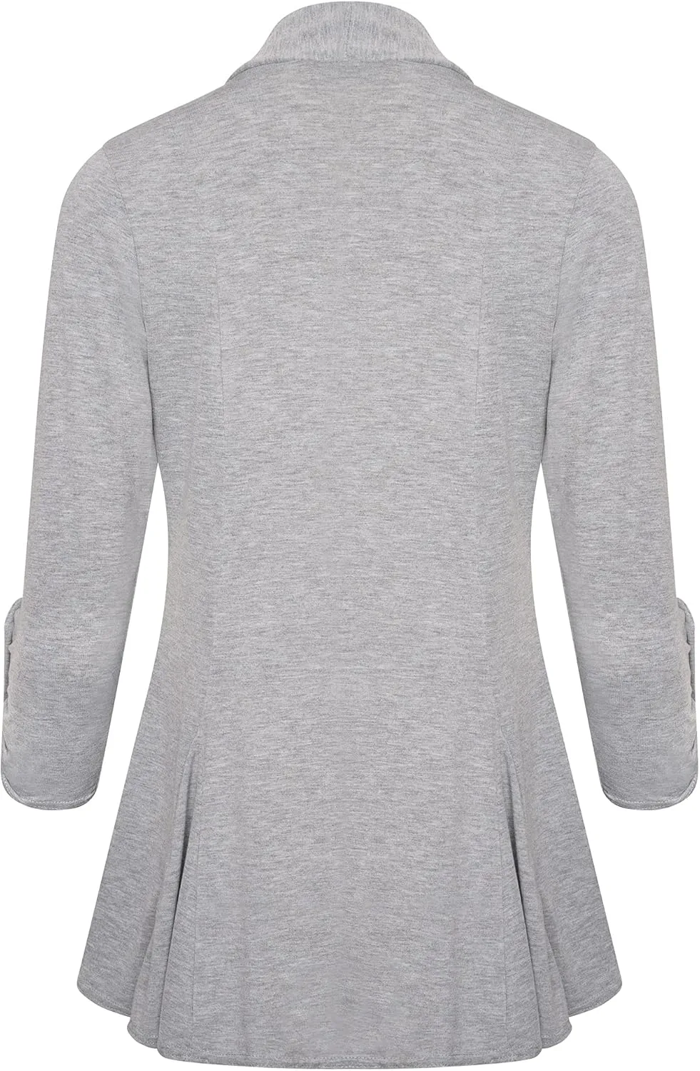 Loxdonz Women's Open Front Cardigans Casual 3/4 Sleeve Cardigan Soft Lightweight Top