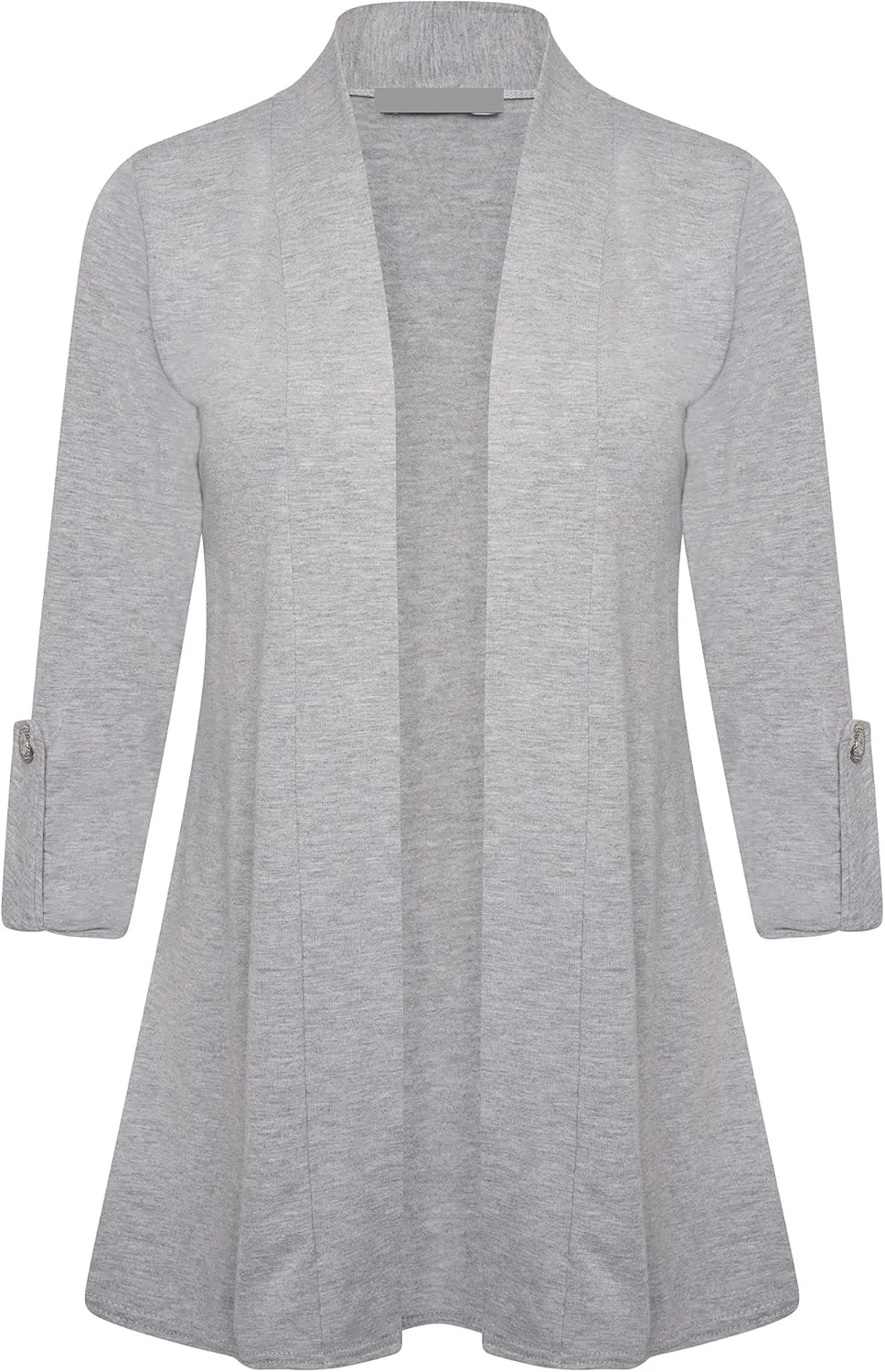 Loxdonz Women's Open Front Cardigans Casual 3/4 Sleeve Cardigan Soft Lightweight Top
