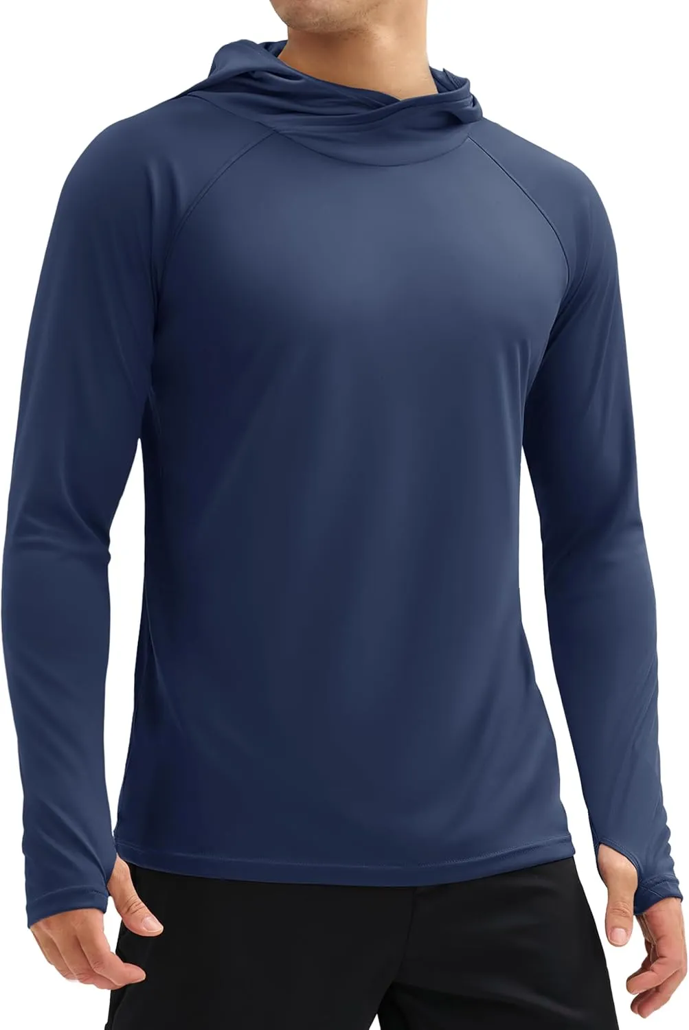 MAGCOMSEN Men's UPF 50  Sun Protection Shirts Quick Dry Long Sleeve Rash Guard Lightweight Hoodie Shirt Fishing Running