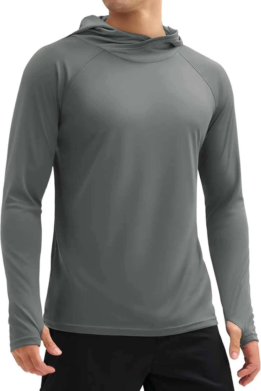 MAGCOMSEN Men's UPF 50  Sun Protection Shirts Quick Dry Long Sleeve Rash Guard Lightweight Hoodie Shirt Fishing Running