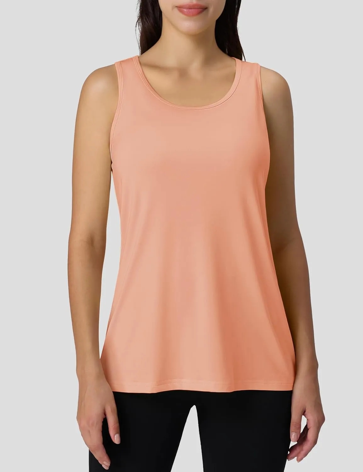 MAGCOMSEN Women's Sleeveless Workout Tank Tops UPF 80  Racerback Shirts Quick Dry UV Protection Athletic Gym Summer Tops