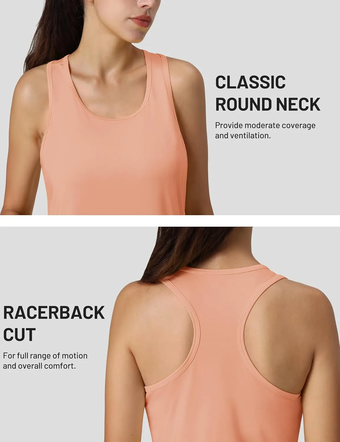 MAGCOMSEN Women's Sleeveless Workout Tank Tops UPF 80  Racerback Shirts Quick Dry UV Protection Athletic Gym Summer Tops