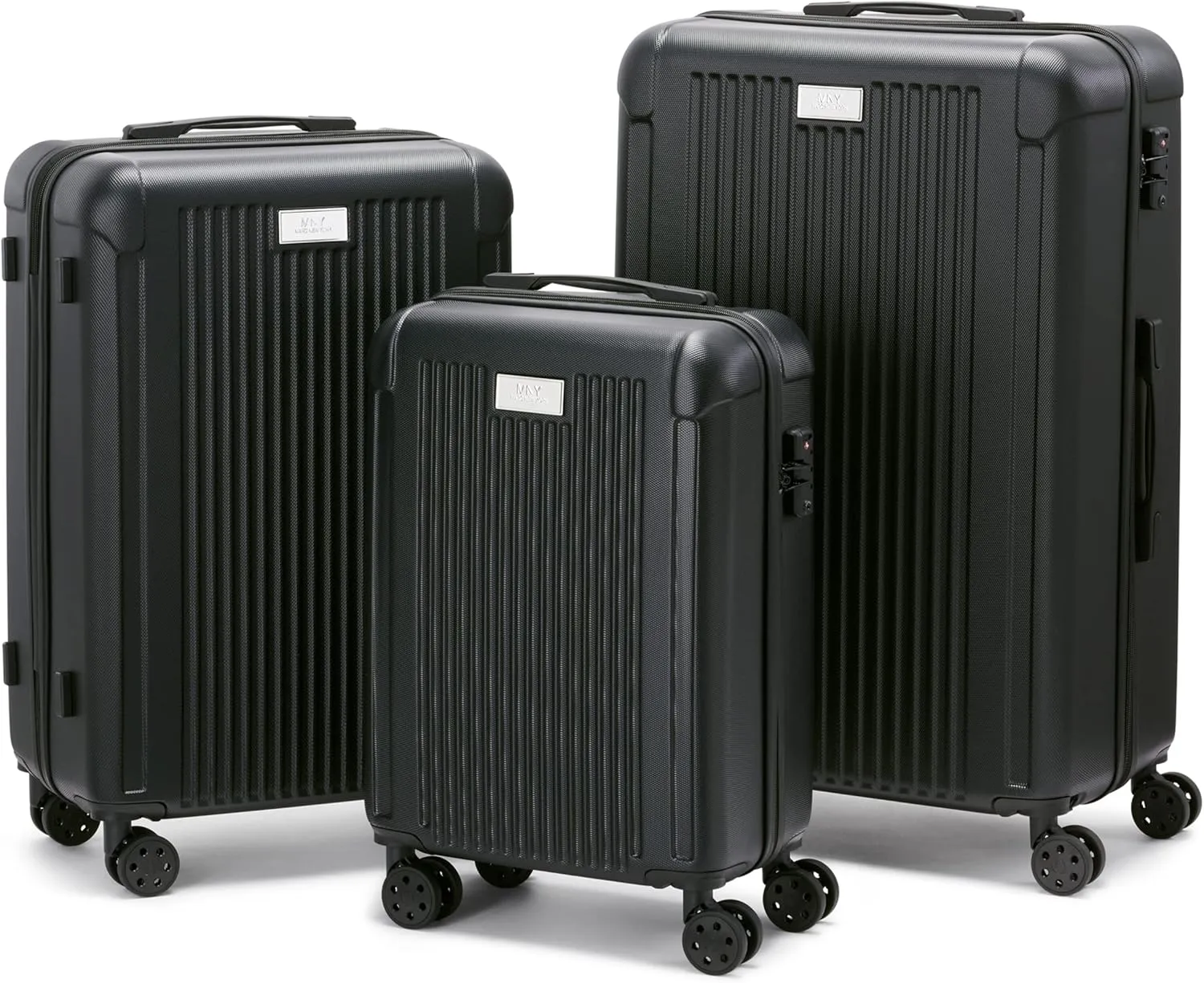 Marc New York Lotus 21" Upright Luggage, Black, Carry On