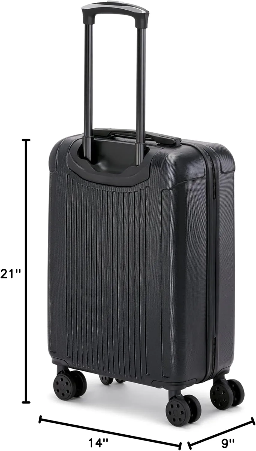 Marc New York Lotus 21" Upright Luggage, Black, Carry On