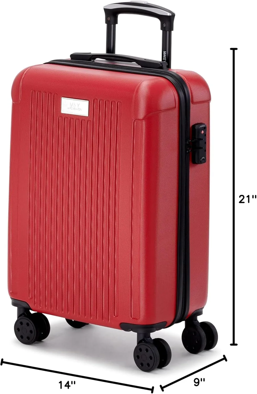 Marc New York Lotus 21" Upright Luggage, Flame, Carry On