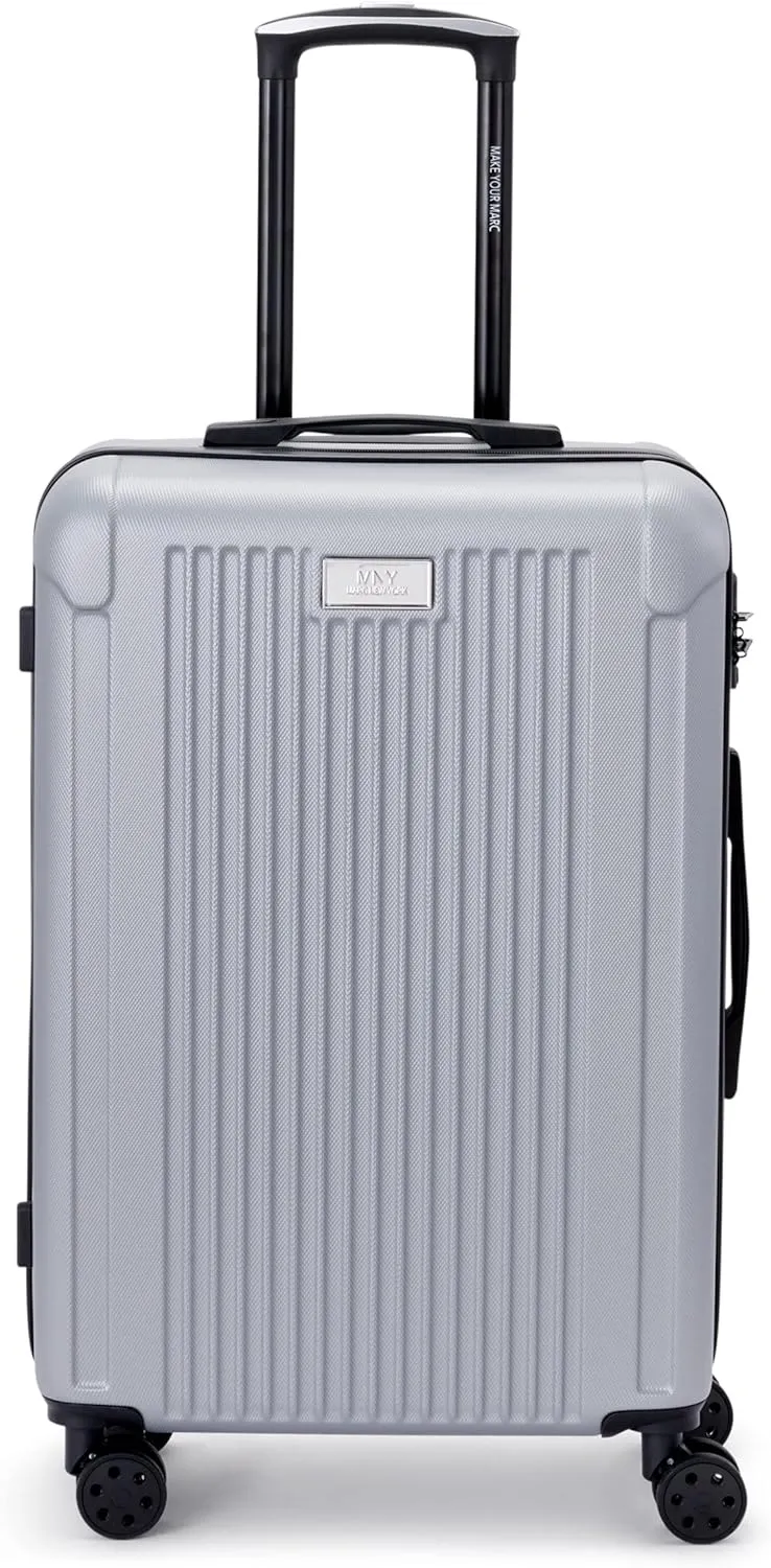 Marc New York Lotus 25" Upright Luggage, Silver, Medium