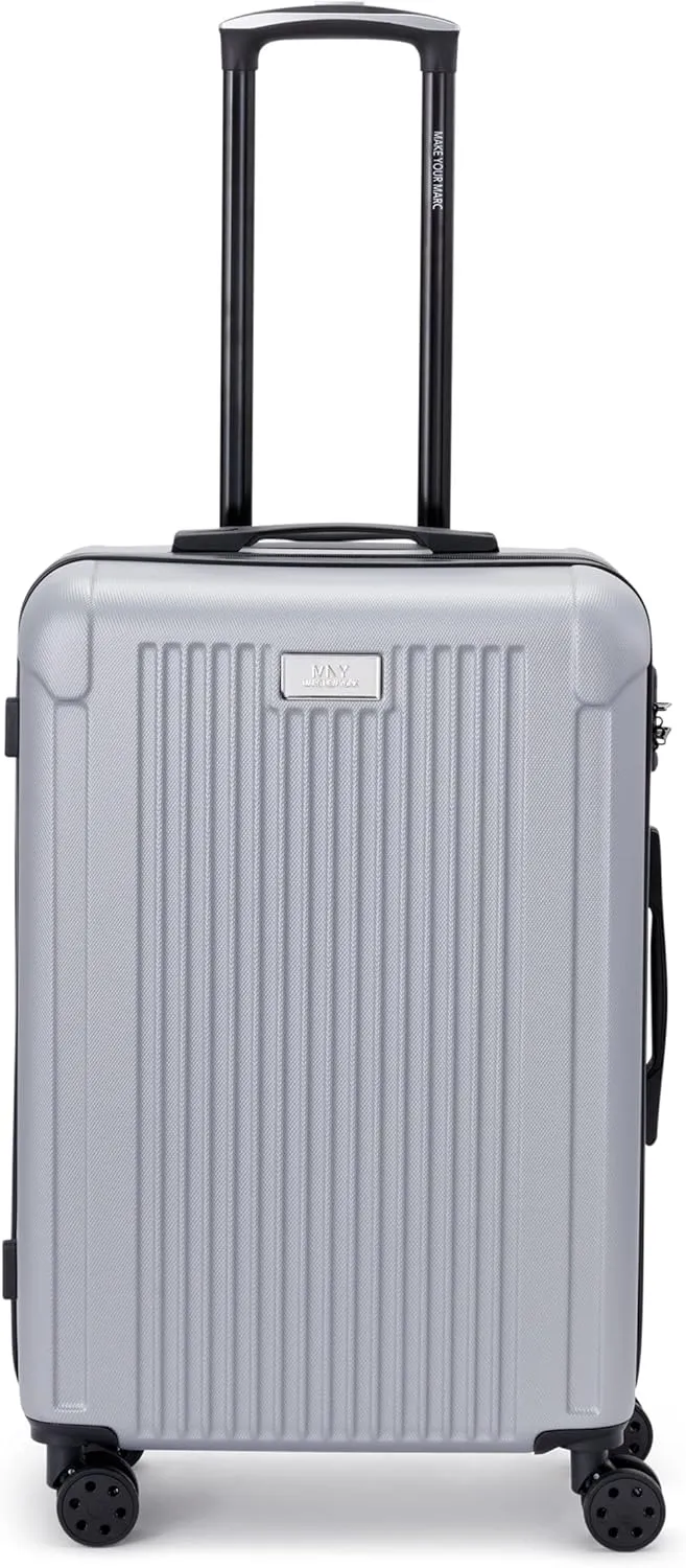 Marc New York Lotus 25" Upright Luggage, Silver, Medium