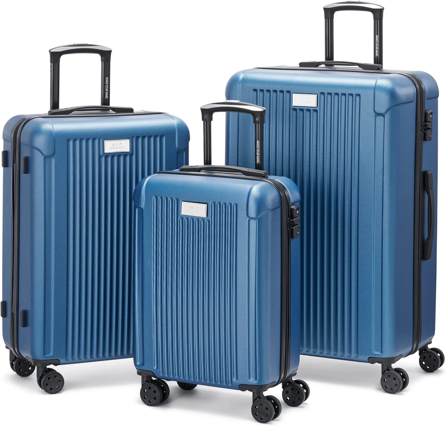 Marc New York Lotus 28" Upright Luggage, Blue Steel, Large