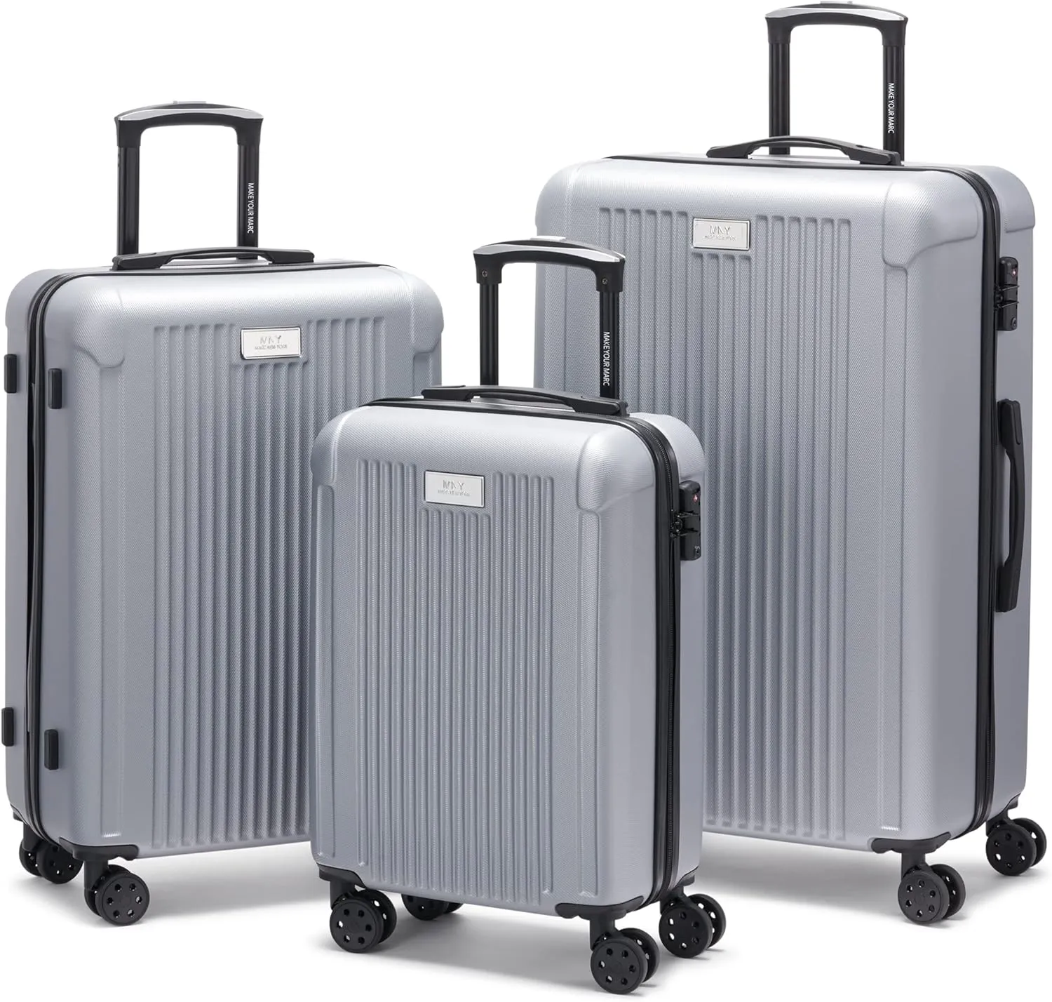 Marc New York Lotus 28" Upright Luggage, Silver, Large