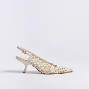 Marion Parke | Melissa Slingback in Ivory
