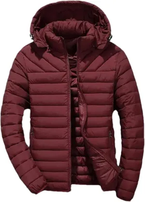 Men Cotton-Padded Casual Jackets Fashion Winter Outwear Jacket Parka Coats