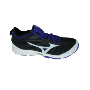 Mizuno Men's Players Trainer 2 Turf Baseball Shoes Black White Blue