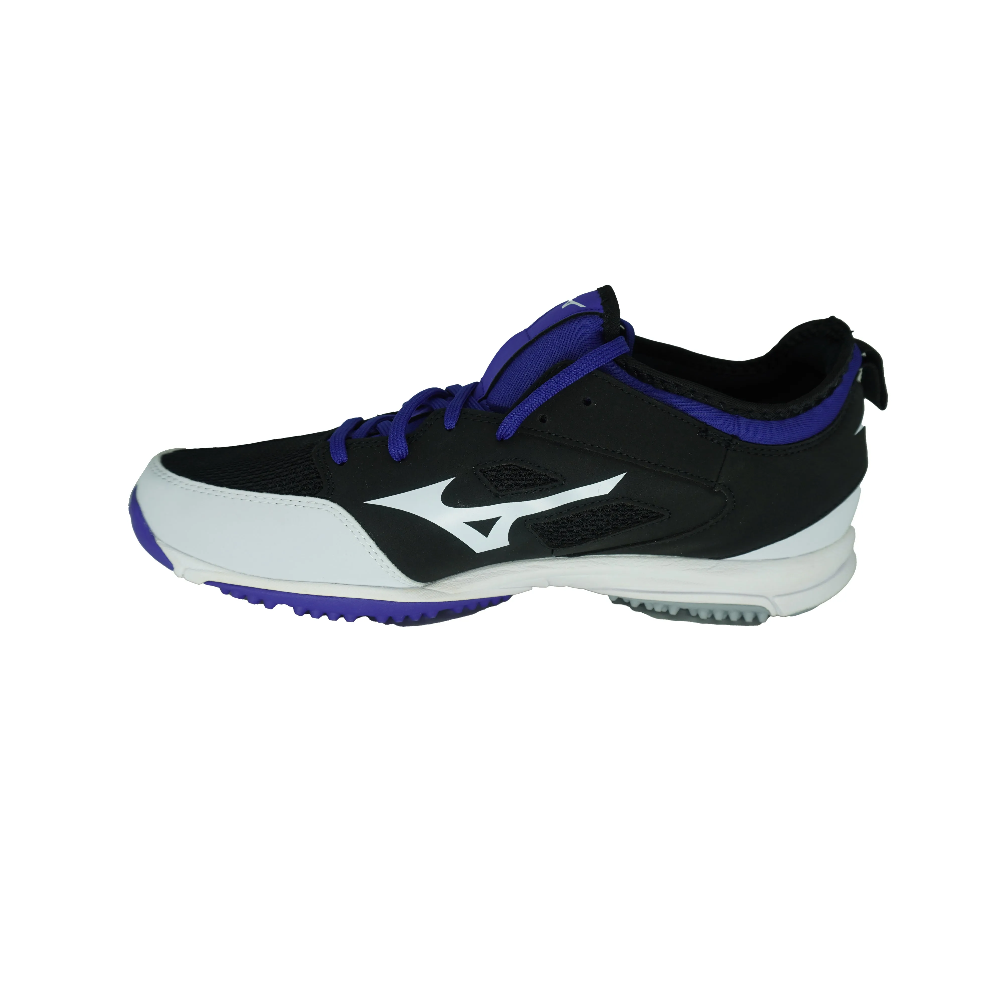 Mizuno Men's Players Trainer 2 Turf Baseball Shoes Black White Blue