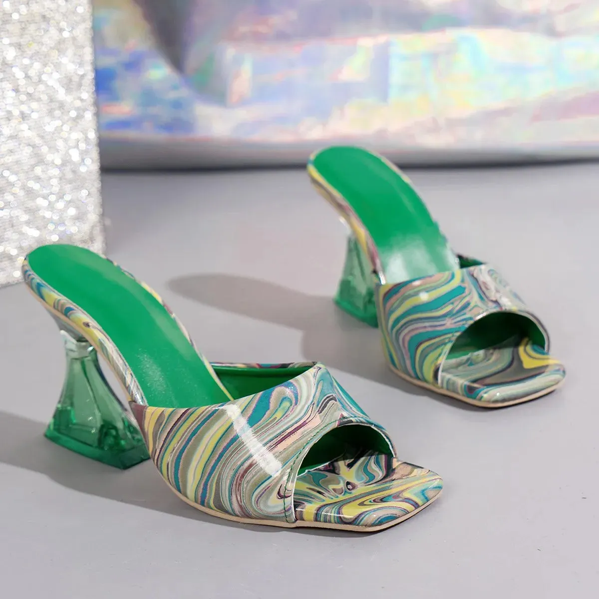 Nova Acrylic Heels