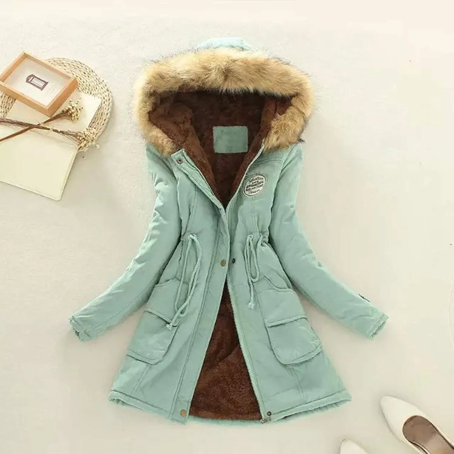OIOLOYJM Womens Fall Fashion 2023 Winter Trench Coats Casual Fuzzy Fleece Sherpa Jackets Hoodies Pullover Plus Size Jackets