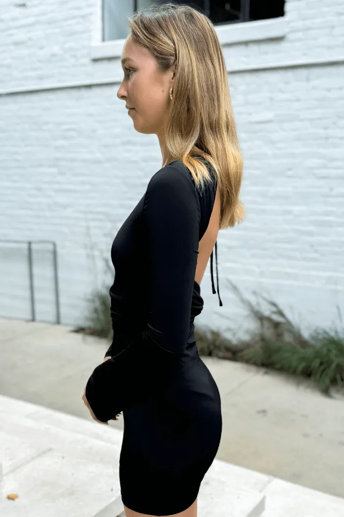 Open Back Little Black Dress