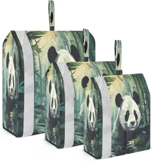 Panda Forest Packing Cubes for Travel 3 Set Compressible Packing Cubes Luggage Bags Organizer for Packing