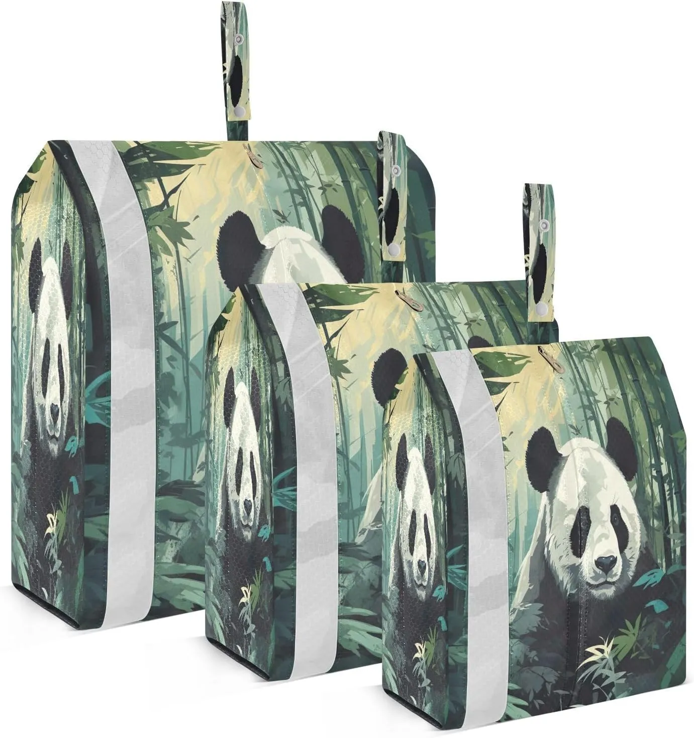 Panda Forest Packing Cubes for Travel 3 Set Compressible Packing Cubes Luggage Bags Organizer for Packing