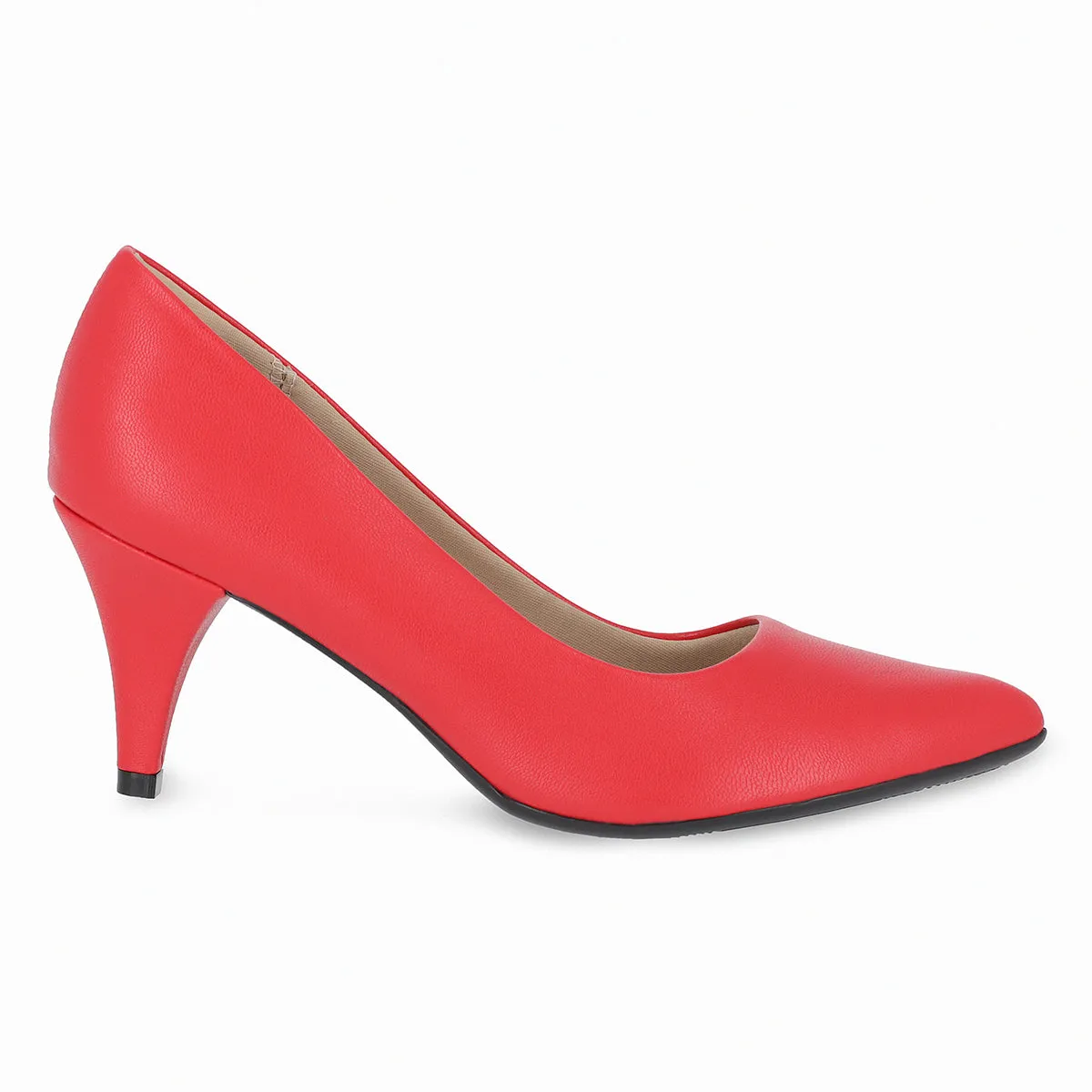 Piccadilly Women's Red High Heel Pump Shoe 745035