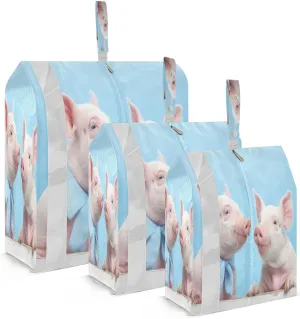 Pig Couple Packing Cubes for Travel 3 Set Large Packing Cubes Luggage Accessories for Carry On