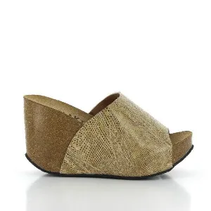 Plakton 433112 Snake Print Wedges