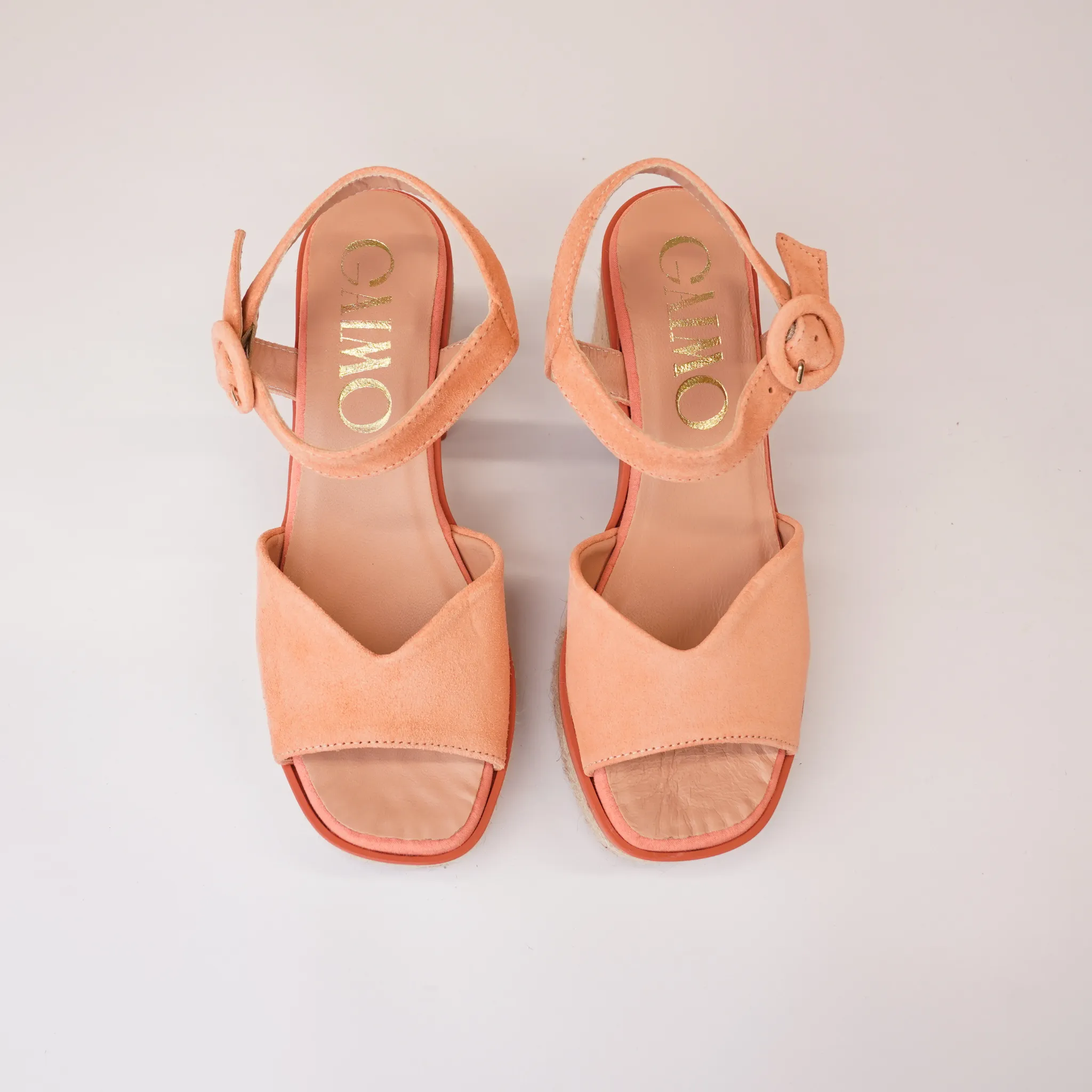 Prinia Macaron Suede Leather Espadrille Heels