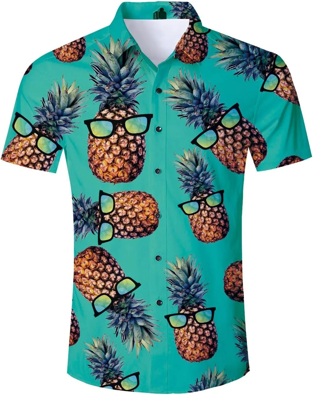 RAISEVERN Mens Hawaiian Shirt Casual Button Down Short Sleeve Tropical Beach Dress Shirt for Summer Holiday