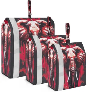 Red Elephant Packing Cubes for Travel 3 Set Travel Organizer Luggage Organizers for Easy Packing