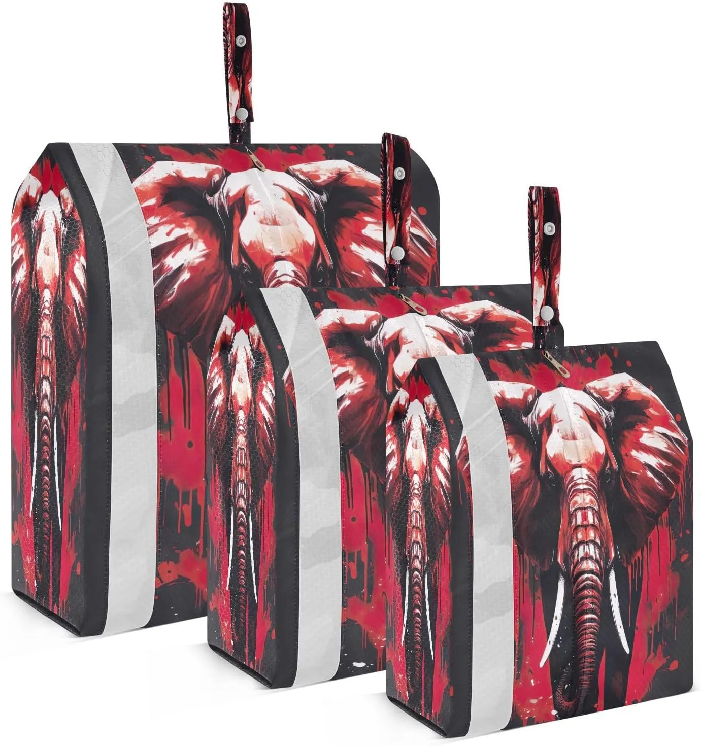 Red Elephant Packing Cubes for Travel 3 Set Travel Organizer Luggage Organizers for Easy Packing