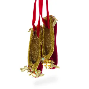 Red Shoes Blown Glass Christmas Ornament