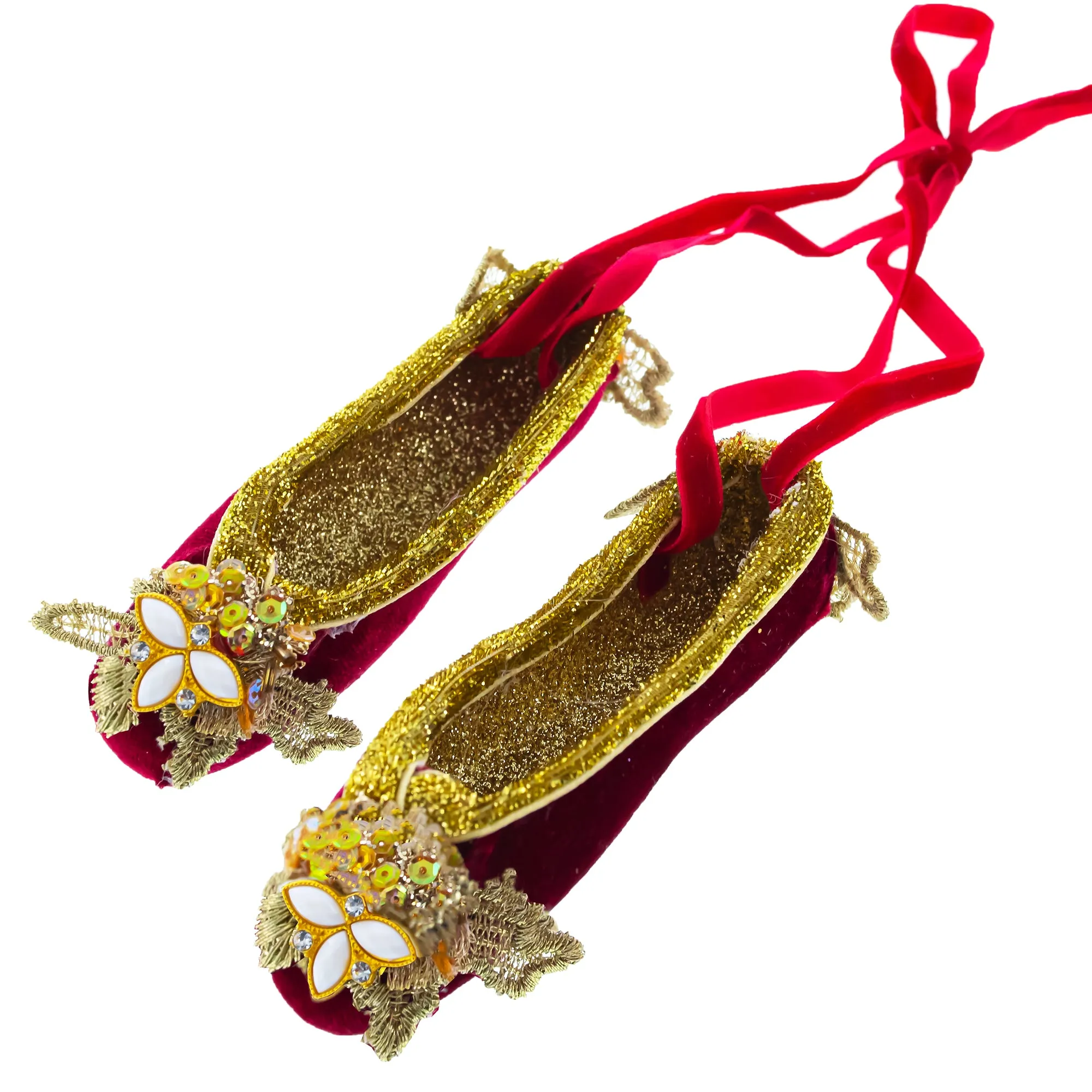 Red Shoes Blown Glass Christmas Ornament