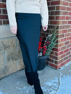 Satin Elegance Maxi Skirt
