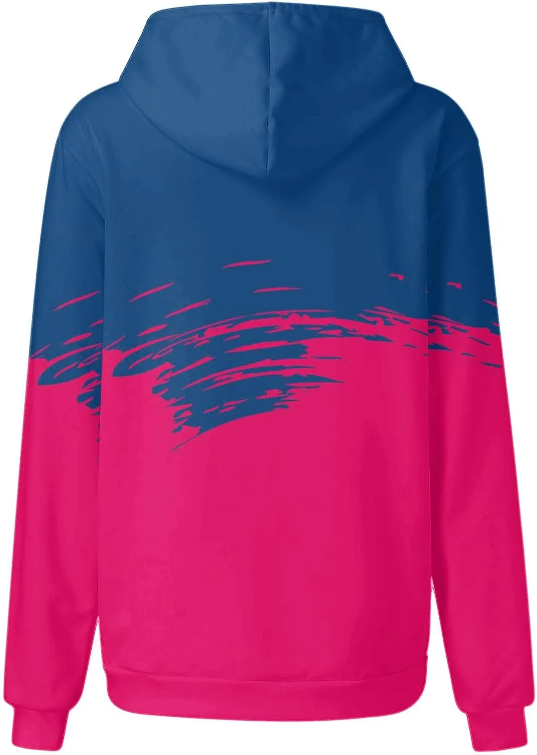 SHAOBGE Hoodies For Women Fall Marble Print Flowy Sweatshirt Long Sleeve Drawstring Blouses And Tops Winter Casual Clothing