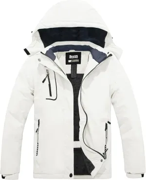 Skieer Women's Ski Jacket Waterproof Windproof Snowboard Jacket Warm Hooded Winter Coat