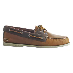 Sperry A/0 3-Eye DK Mens Brown Boat Shoes