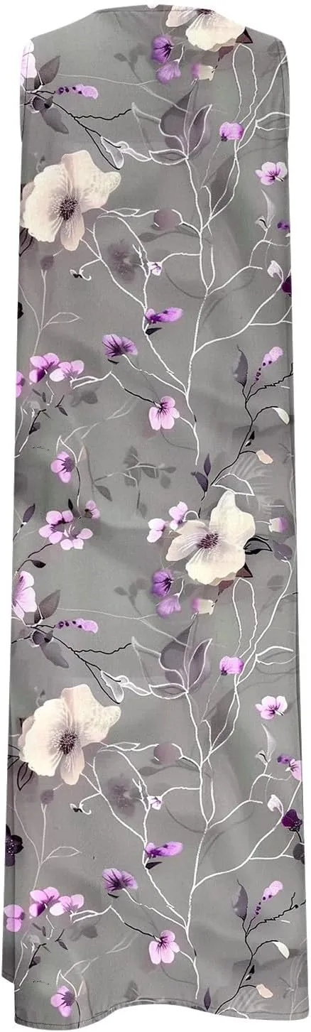 Sundress for Women Sleeveless Tank Dresses 2025 Vacation Plus Size Dress Casual Button V Neck Boho Floral Beach Dress