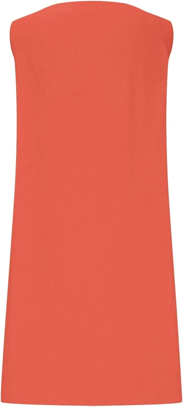 Sundresses for Women 2025 Solid Round Neck Sleeveless Tank Dress Casual Beach Vacation Cotton Linen Mini Dresses