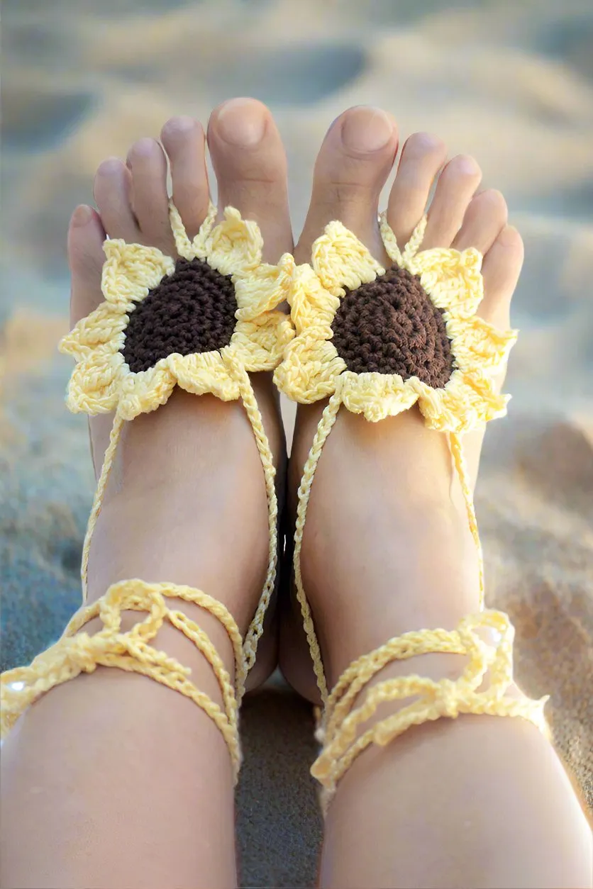 Sunflower Barefoot Sandals