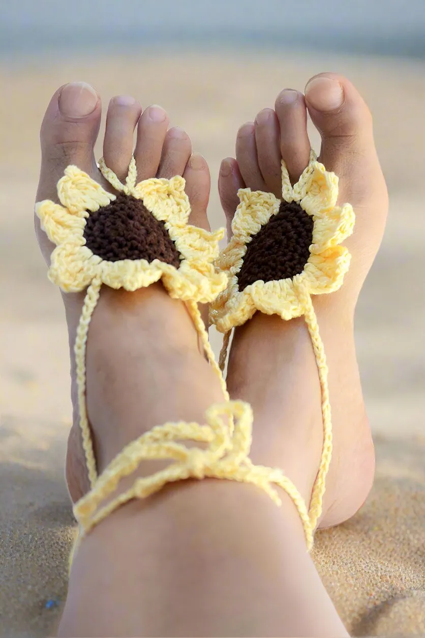Sunflower Barefoot Sandals