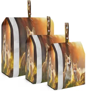 Sunset Dogs Packing Cubes for Travel 3 Set Compression Packing Cube Luggage Packing Organizers for Travel Compression