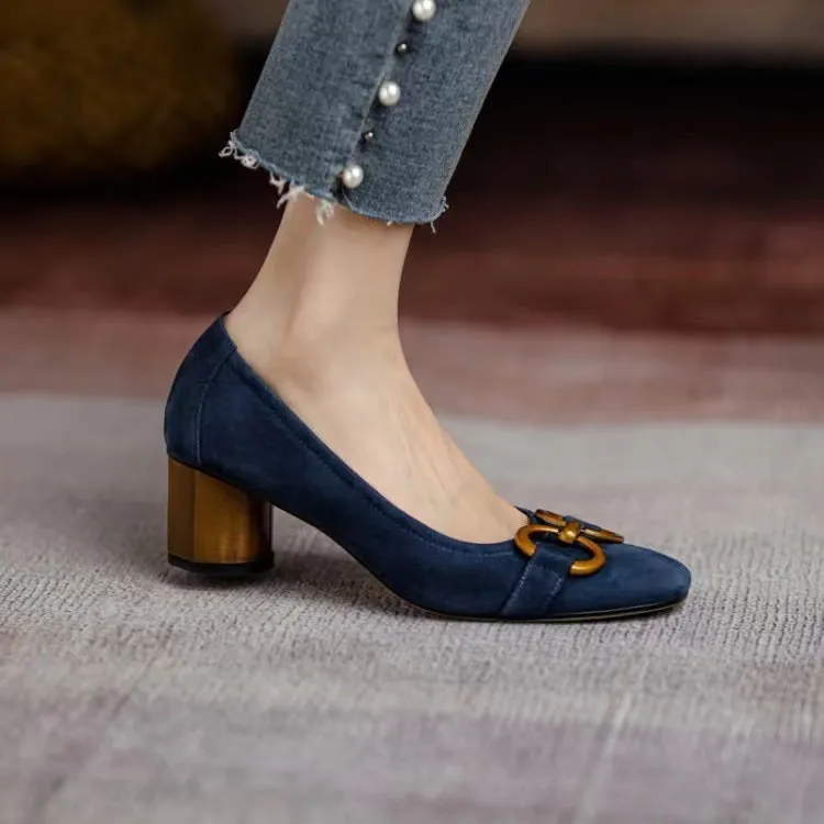 Sylis | Mathilda Square Toe Heels