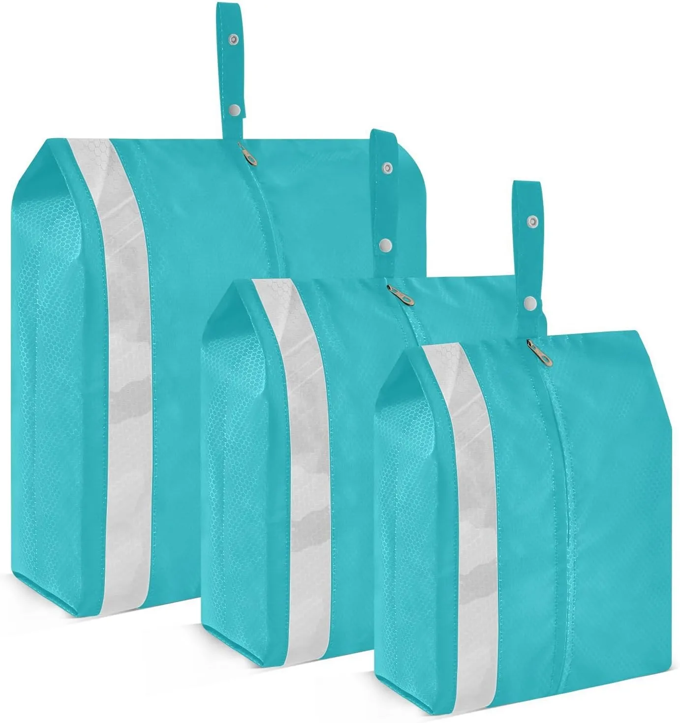 Teal Dark Packing Cubes for Travel 3 Set Travel Organizer Bags Luggage Organizer Bags for Carry On